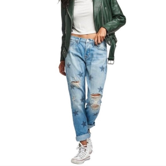 Riley Crop Relaxed Straight Leg Jeans - Picture 1 of 7